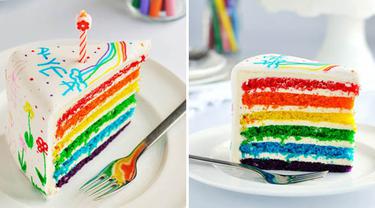 Resep Kue Bolu Rain Bow / Resep 208 Rainbow Cake Ny Liem Versi Kukus Lapis Buttercream Lembuuut Oleh Mommy Nadhifa Cookpad / Resep kue bolu panggang sederhana sekali dengan hasil yang lembut.