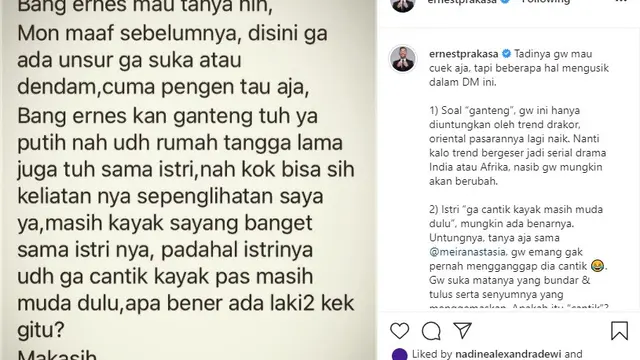 Ernest Prakasa (Foto: Instagram/@ernestprakasa)