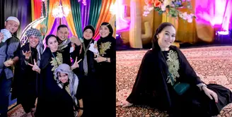 Arabian jadi tema bukber Ayu Ting Ting bersama tim-nya kali ini. Mereka pun kompak mengenakan baju nuansa hitam ala Arabian. [@arka_photography]