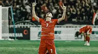 Selebrasi striker Timnas Indonesia U-19, Reno Salampessy saat membobol gawang Vietnam dalam laga ketiga Grup A Piala AFF U-19 2026 di Stadion Utama Sumatera Utara, Deli Serdang, Minggu (7/6/2026). (Dok. Timnas Indonesia)