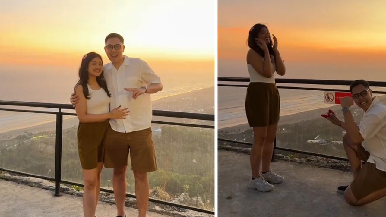 Awalnya Mengira Foto Berdua Seperti Biasa, Momen Romantis Pria Lamar Kekasihnya Ini Sukses Bikin Iri