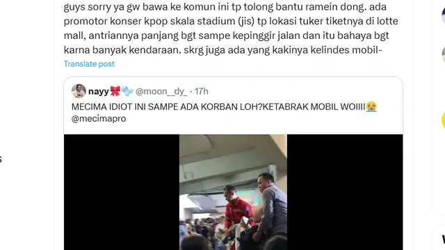Penukaran Tiket Konser Seventeen Kacau hingga Makan Korban