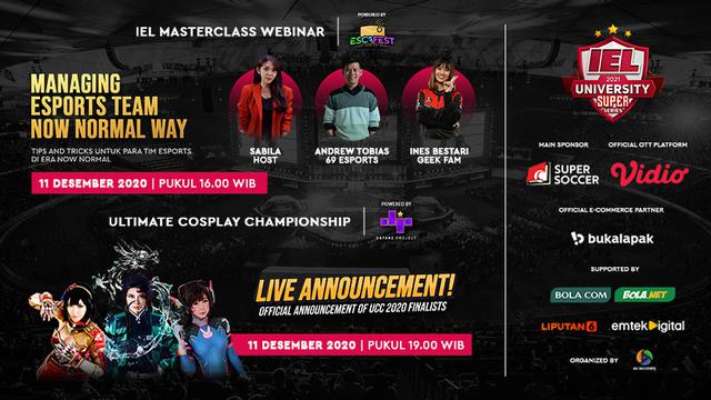 IEL Masterclass Webinar dan Ultimate Cosplay Championship
