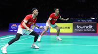 Ganda putra Indonesia&nbsp;Fajar Alfian/Muhammad Rian Ardianto di Piala Thomas 2024. (foto: PP PBSI)