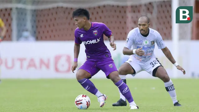 FOTO: Gol Ilija Spasojevic Bawa Bali United sementara Unggul 1-0 atas Persita Tangerang - Leonard Tupamahu; Nur Hardianto