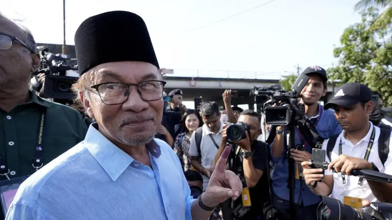 PM Malaysia Anwar Ibrahim. (AP Photo/Vincent Thian, File)