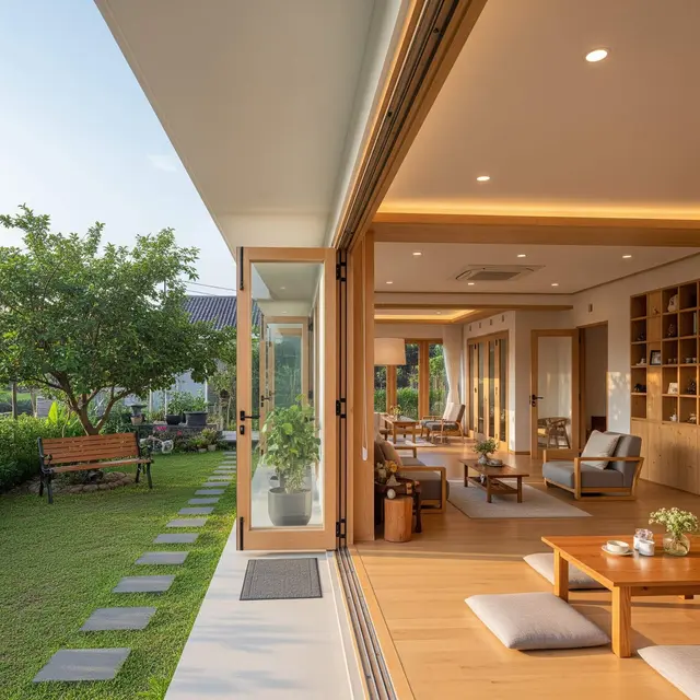 desain rumah desa gaya Korean House aesthetic yang nyaman untuk lansia