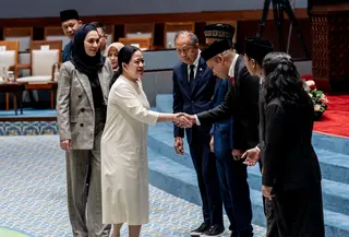 Ketua DPR RI Puan Maharani memimpin Rapat Paripurna DPR menyetujui naturalisasi pesepakbola Luke Vickery dan Mitchell Baker. (Dok. DPR RI)