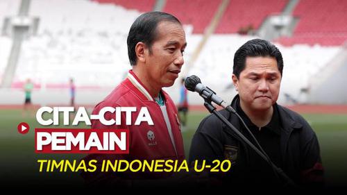 VIDEO: Bertemu Pemain Timnas Indonesia U-20, Presiden Jokowi Ungkap Cita-cita Para Pemain