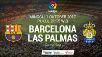 Barcelona Vs Las Palmas, Minggu (1/10/2017). (Bola.com/Dody Iryawan)