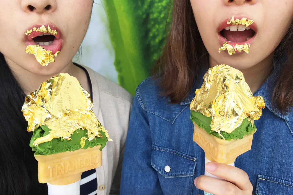[Bintang] Gelato Green Tea Berlapis Emas Kini Hadir di Jepang
