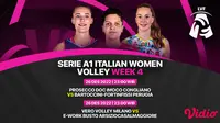 Link Live Streaming Serie A1 Italian Women Volley Week 4 di Vidio, Senin 26 Desember 2022