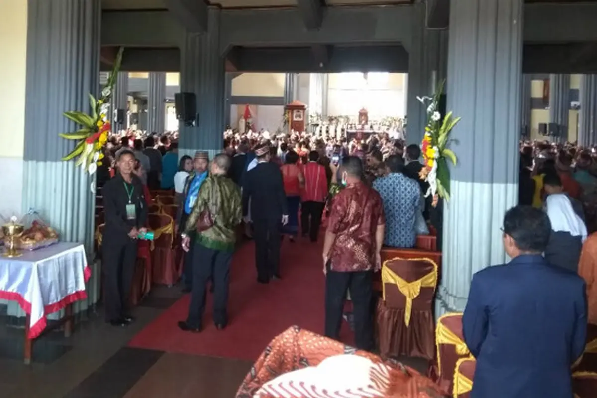 Misa di Ruteng NTT dalam Suasana Waspada Corona Covid-19
