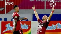 Striker Bali United Ilija Spasojevic merayakan golnya ke gawang Persija Jakarta pada pekan ke-29 BRI Liga 1 2021/2022 di Stadion I Gustri Ngurah Rai, Denpasar, Bali, Minggu (6/3). (foto: Instagram @liga1match)