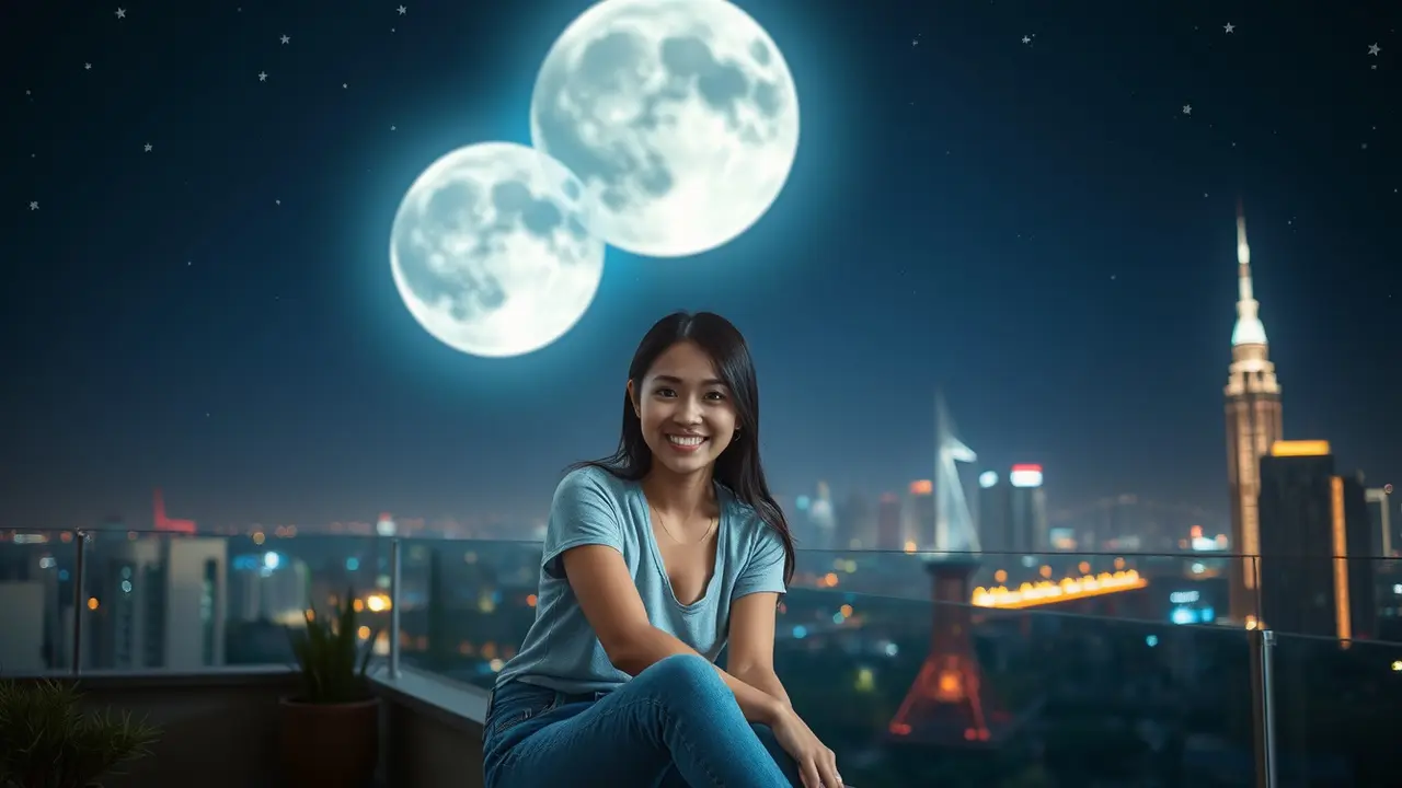 caption lucu tentang bulan