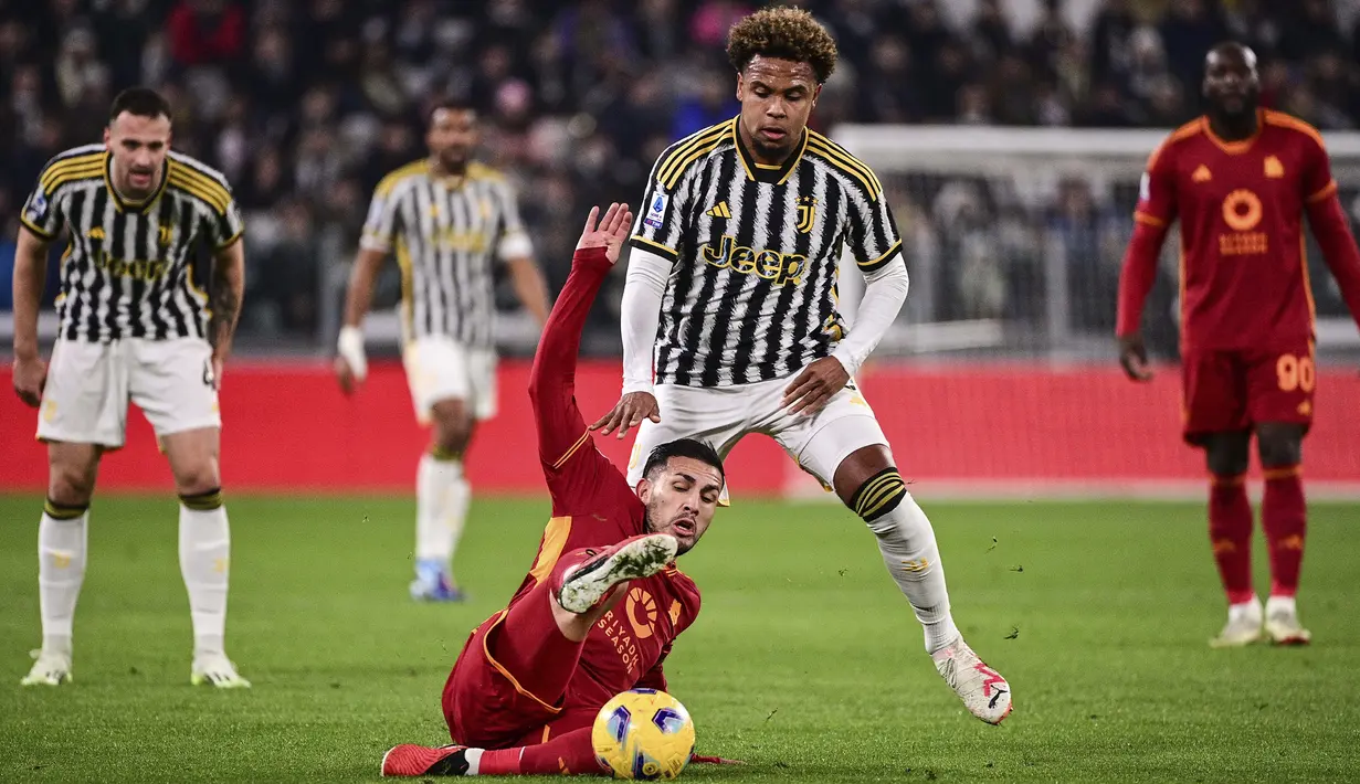 Juventus berhasil mengalahkan AS Roma dengan skor tipis 1-0.  (Marco Alpozzi/LaPresse via AP)