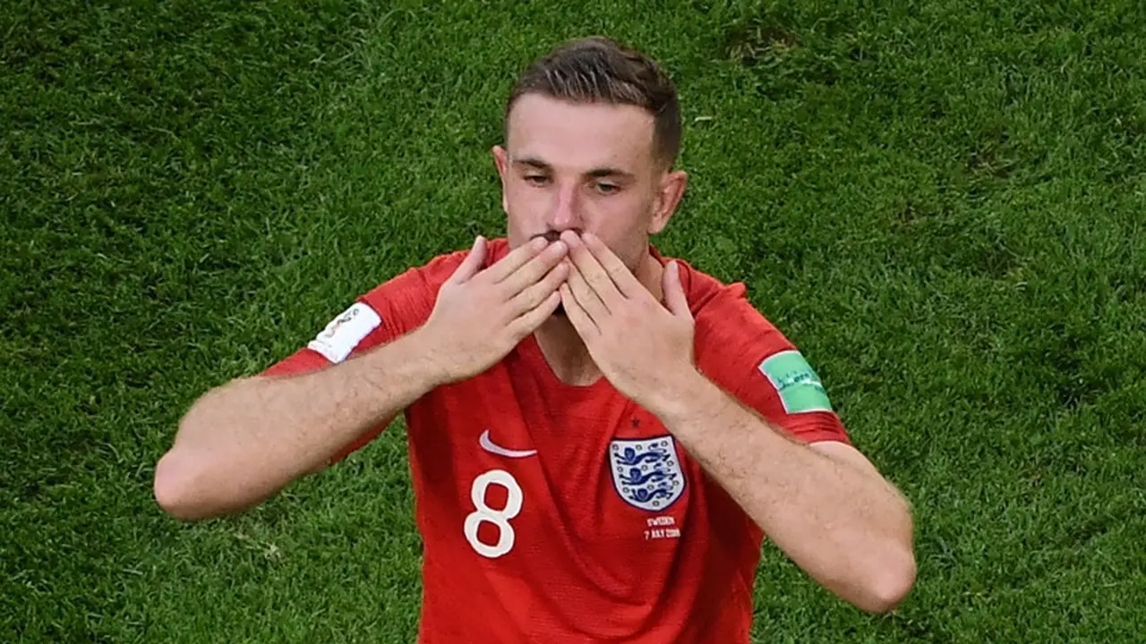 Kapten timnas Inggris, Jordan Henderson.