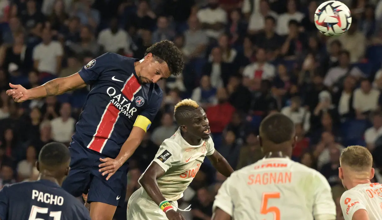 <p>PSG mengoleksi enam poin dari dua pertandingan awal, sedangkan Montpellier menempati posisi 11 dengan satu poin. (Bertrand GUAY / AFP)</p>