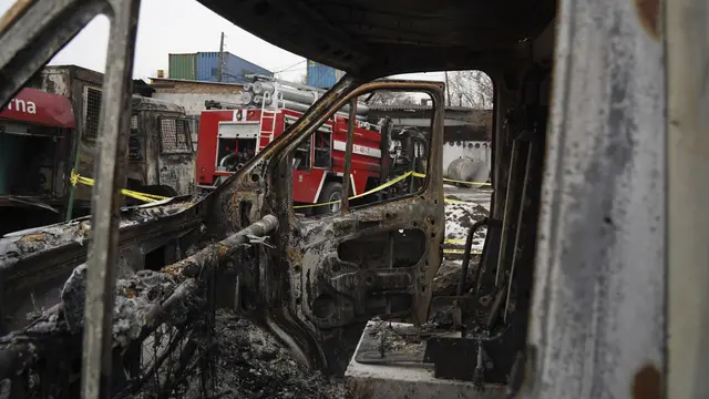 Jejak Kerusuhan Kazakhstan di Kota Almaty
