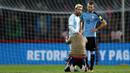 Sebelumnya Lionel Messi sempat menyatakan pensiun dari timnas Argentina usai gagal meraih gelar Copa America. (Reuters/Marcos Brondicci)