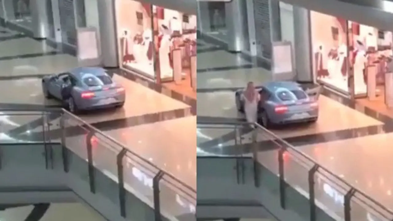 belanja di mall naik mobil