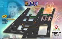 Rekayasa Lalu Lintas Bandarlampung Diterapkan Saat Nobar Final Piala Dunia 2026