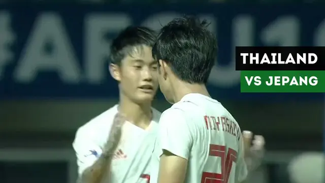 Berita video highlights Piala AFC U-19 2018 antara Jepang melawan Thailand yang berakhir dengan skor 3-1 di Stadion Pakansari, Senin (22/10/2018).