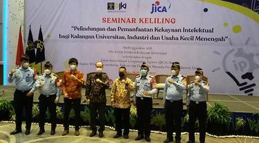 Seminar terkait kekayaan intelektual yang digelar Kemenkumham dan JICA di Manado.