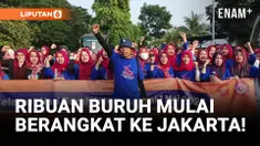 Ribuan Buruh Asal Purwakarta Berangkat ke Jakarta!