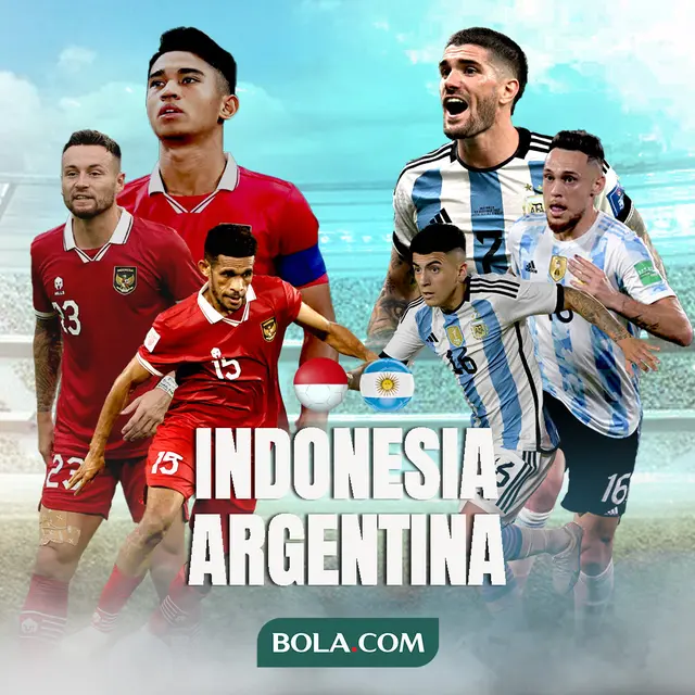 FIFA Matchday - Timnas Indonesia Vs Argentina: Marselino Ferdinan, Marc Klok, Ricky Kambuaya Vs Rodrigo de Paul, Thiago Almada, Lucas Ocampos