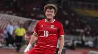 Ole Romeny berhasil mencetak gol saat Timnas Indonesia bersua Oman pada FIFA Matchday di Stadion Utama Gelora Bung Karno, Jakarta, Jumat (05/06/2026) malam WIB. (Bola.com/Abdul Aziz)