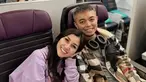 Berangkat sejak 20 Desember kemarin, Nisya Ahmad unggah potretnya saat naik pesawat bersama suaminya Andi Rosadi. Sebagai adik dari Raffi Ahmad kehidupan Nisya memang banyak menuai sorotan. Apalagi saat ini ia kerap bikin konten YouTube yang sudah memiliki banyak penonton. (Liputan6.com/IG/@nissyaa)