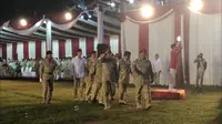 Tutup Konfernas Gerindra, Prabowo-Sandi Kompak Berseragam Loreng