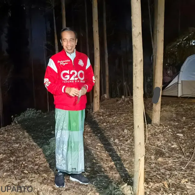 Saat Jokowi Berkemah di Sekitar Titik Nol IKN