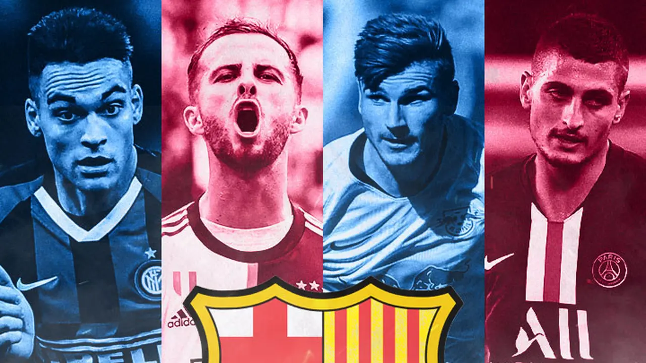 Barcelona FC - Lautaro Martinez, Miralem Pjanic, Timo Werner, Marco Verratti