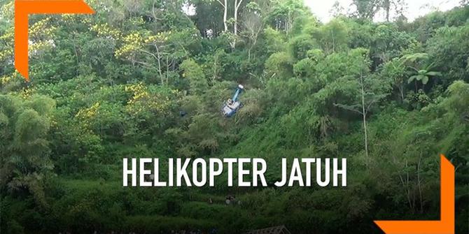 VIDEO: Helikopter Jatuh di Tasikmalaya