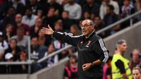 Pelatih Juventus, Maurizio Sarri. (AFP/Jonathan Nackstrand)