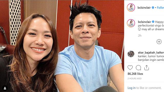 ucapan ulang tahun BCL ke Ariel NOAH (Liputan6.com/ IG/ https://www.instagram.com/p/B2dbPlplAwW/)