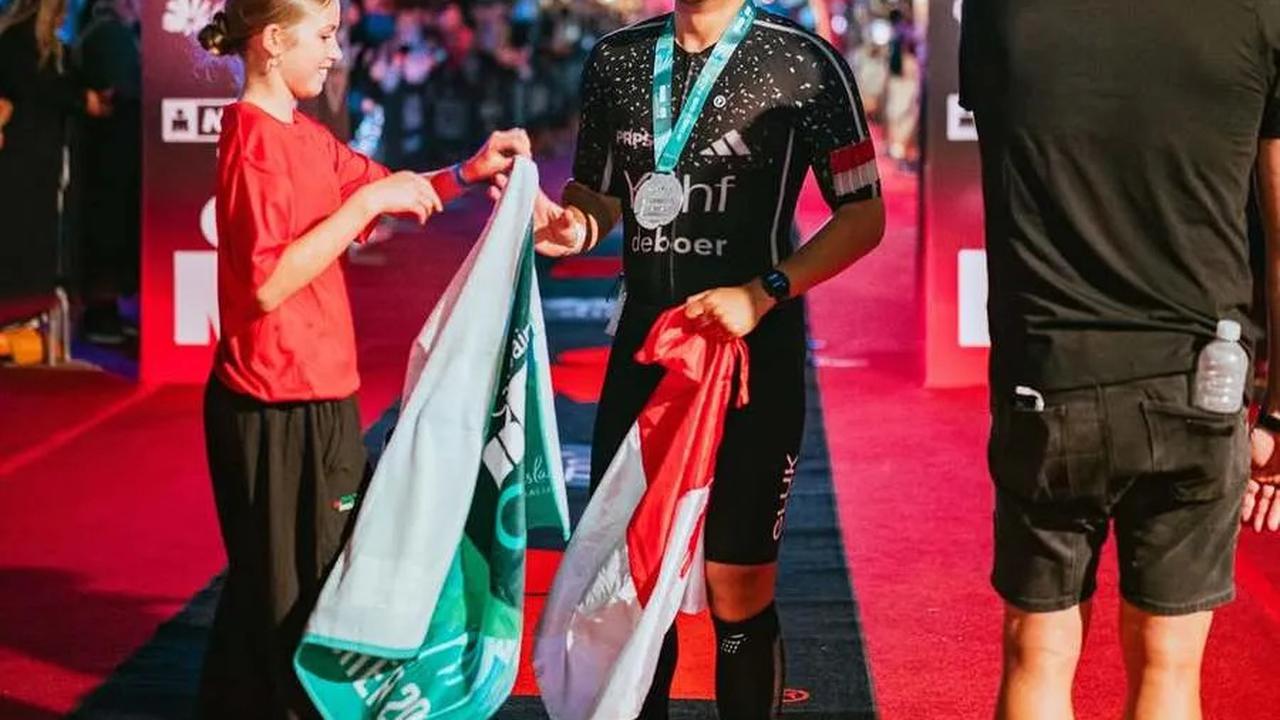 Potret Ditto Suami Ayudya Bing Slamet Tuntaskan Triathlon di Australia, Bangga Banget Ditemenin Istri dan Anak