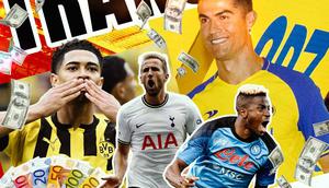 Ilustrasi - Bursa Transfer: Cristiano Ronaldo, Jude Bellingham, Victor Osimhen, Harry Kane (Bola.com/Adreanus Titus)