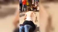 Seorang wanita menyerang pria yang tak dikenal lantaran ia merasa dilecehkan (Capture/Universal M Online)