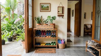 8 Cara Membuat Area Sepatu Khusus untuk Alas Kaki yang Dipakai di Dalam Rumah