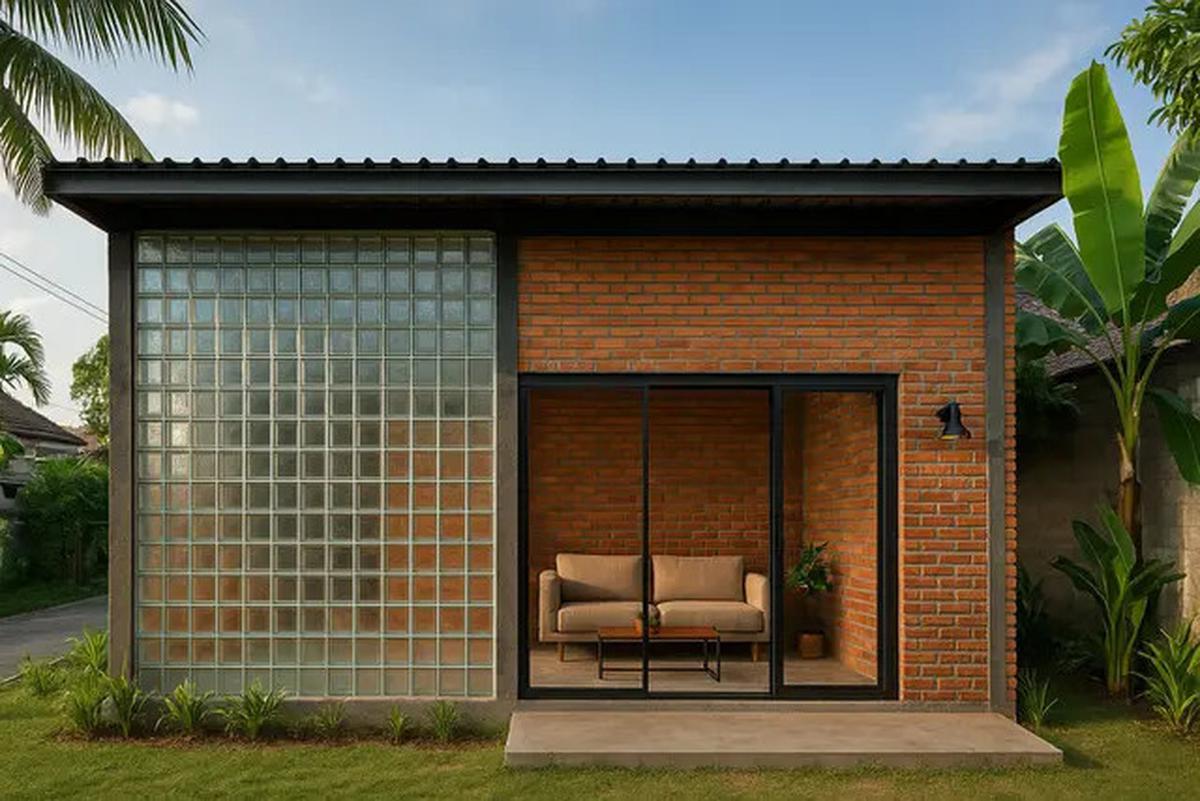 7 Desain Rumah Industrial dengan Glass Block 2025, Tampilan Hunian Jadi Berkelas dan Bikin Betah