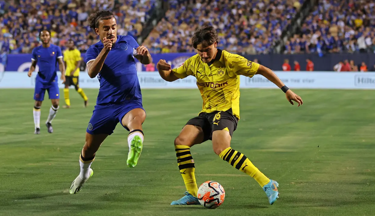 Sementara itu, Dortmund akan melakoni satu laga pramusim lagi melawan klub asal Belanda Ajax Amsterdam. (Stacy Revere / GETTY IMAGES NORTH AMERICA / Getty Images via AFP)