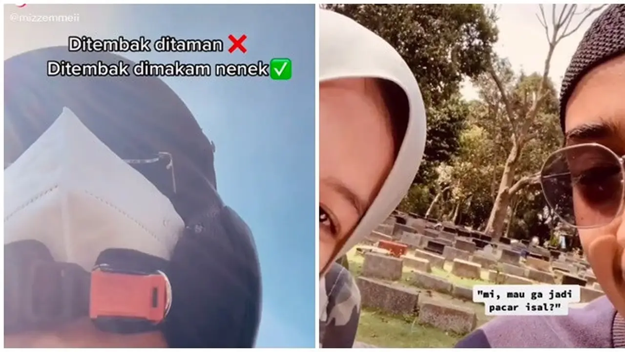 Viral Pria Ini Nyatakan Cinta di Makam Nenek Kekasihnya, Curi Perhatian
