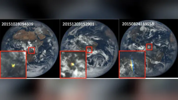 Kilauan dari Bumi yang terlihat dari angkasa luar (NASA/ MARSHAK ET AL 2017)