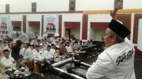 Ribuan santri dan santriwati yang tergabung dalam Forum Silaturahmi Santri se-Jawa Timur mendeklarasikan dukungan untuk pasangan Ganjar Pranowo dan Mahfud MD (Istimewa)