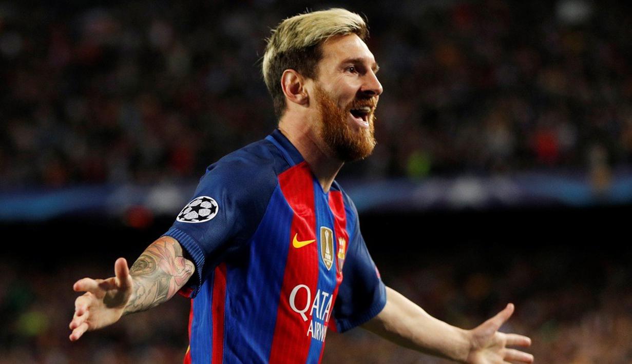 Hattrick Lionel Messi ke gawang Manchester City menambah koleksi hattrick-nya menjadi 7 di Liga Champions. Performanya berhasil mengungguli koleksi Cristiano Ronaldo, yang mengemas 5 hattrick. (Action Images via Reuters/John Sibley)