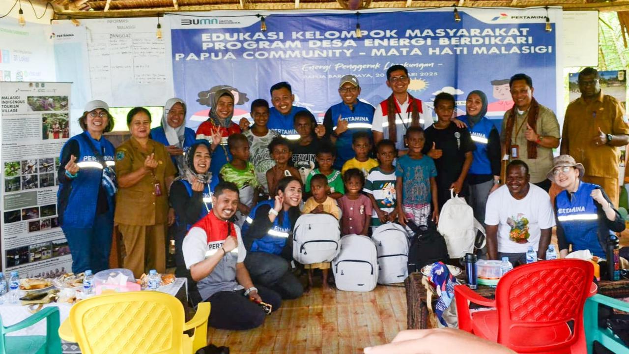Kiprah Pertamina ke Pelosok Negeri, Bangun Kampung Adat Malasigi Papua jadi Berdikari Energi