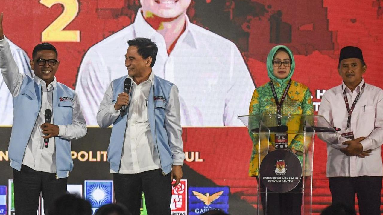 VIDEO: Ekspresi Airin Disebut Cawagub PDIP "Timses Prabowo" Saat Debat Panas Banten Bahas Presiden